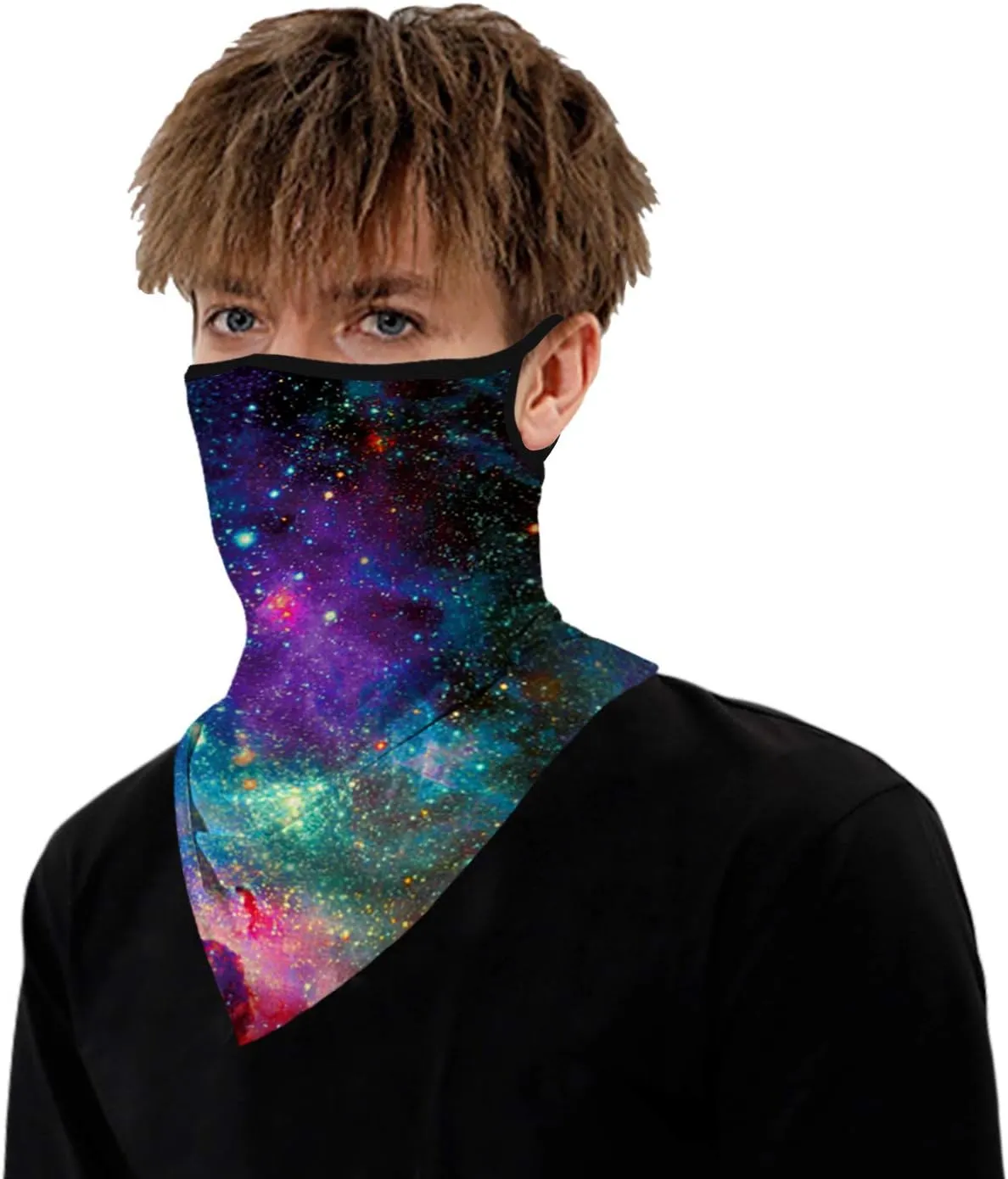 YAYOUREL Neck Gaiter Face Mask Covering Bandanas for Men Women Summer UV Face Scarf Mask Cover Facemask Balaclava Headbands