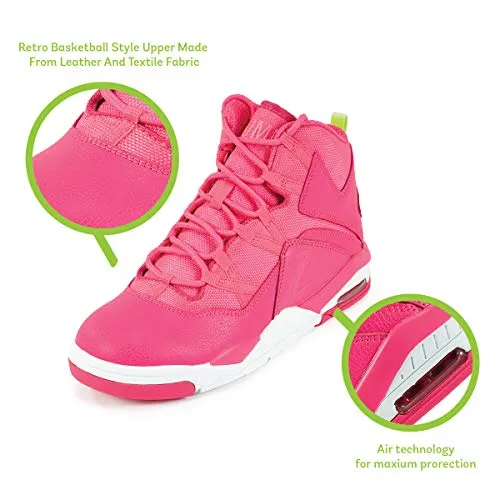 Zumba Sneakers High-Top Dance Shoes for Women Pink Air Classic Size 12